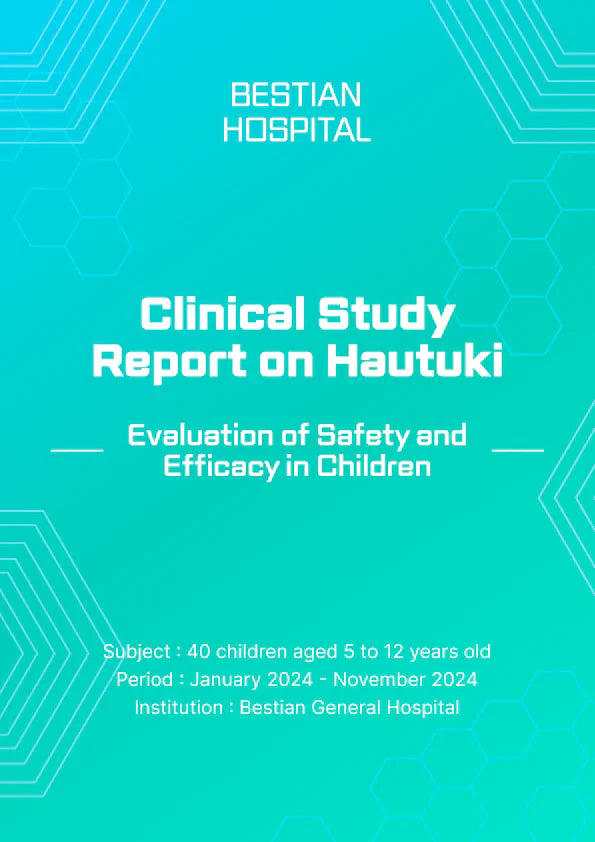 Custics Confirms Safety of "Hautuki" Growth Nutrition Patch Through Clinical Research at Bestian General Hospital